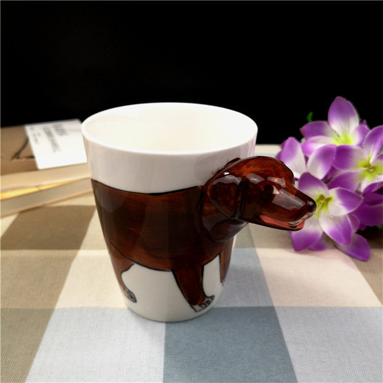 Creative Ceramic Water Cup Of Cartoon Dog