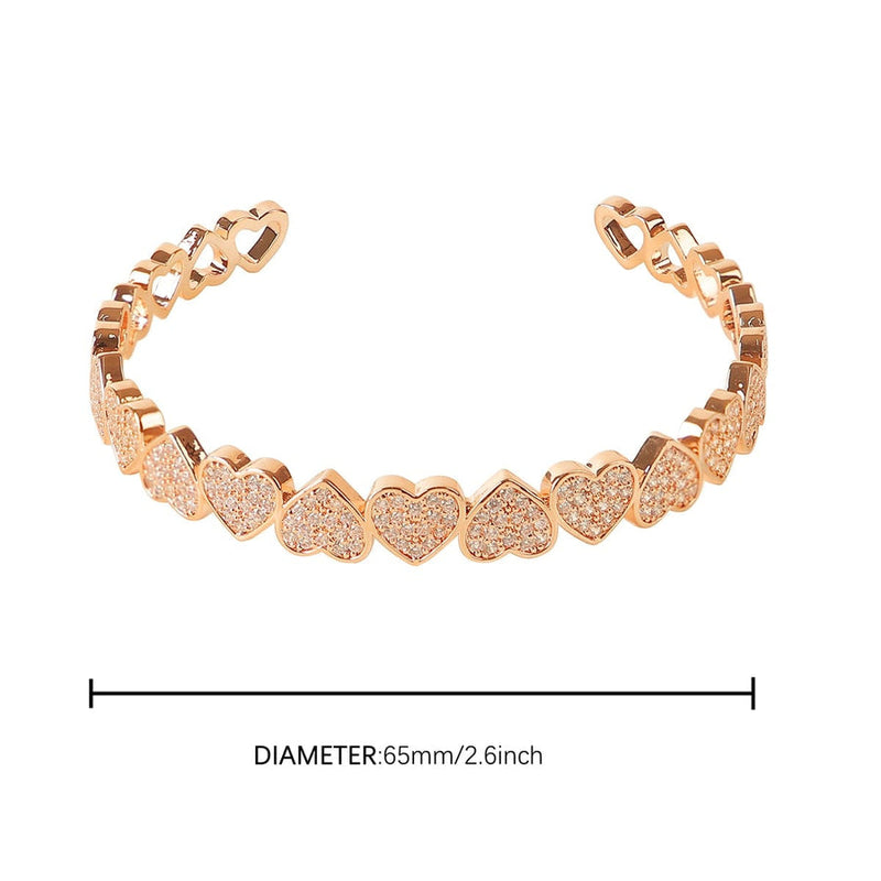 Hip Hop Jewelry For Men And Women Real Gold Plated Love Bracelet