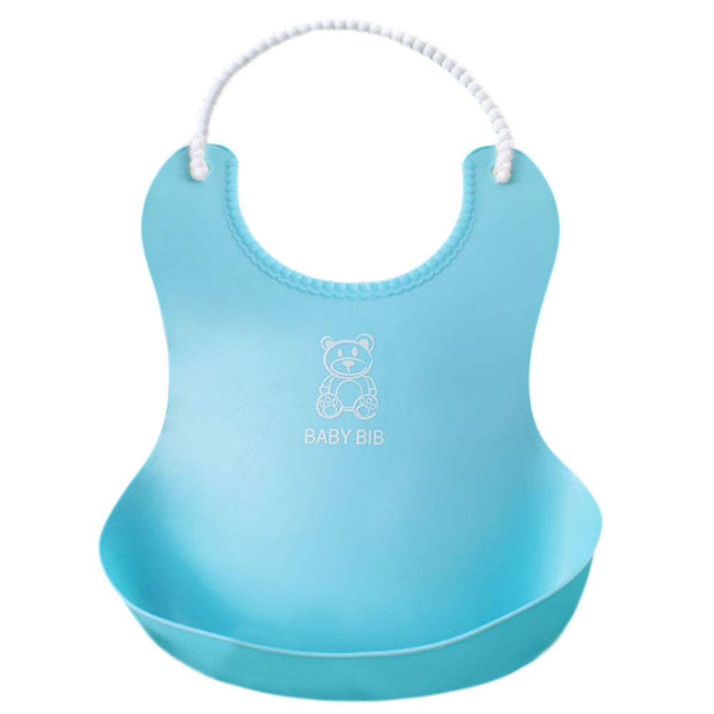 Kid Infant Bibs Baby Soft Silicone Bib