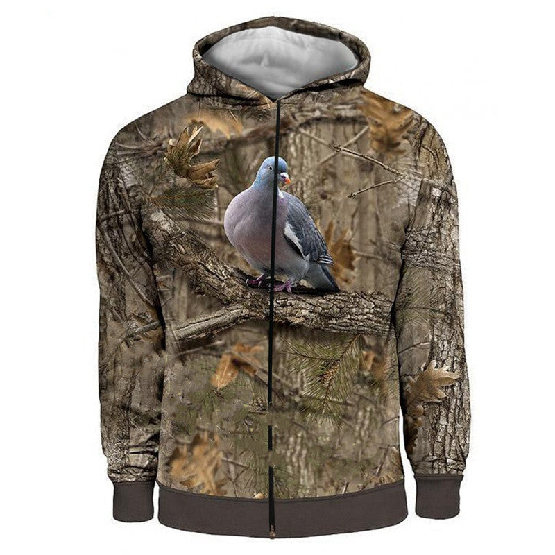 Men's Camouflage Hunting Animal Bird Hoodie