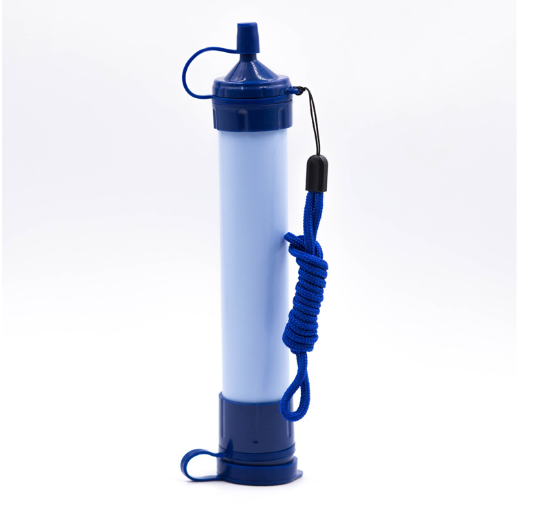 Outdoor portable straw water purifier