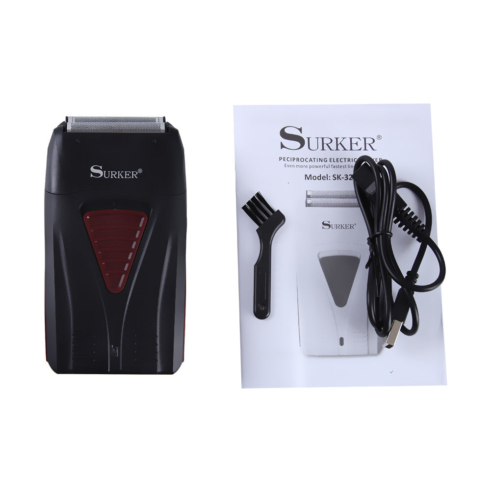 Reciprocating floating cutter head shaving head shaver