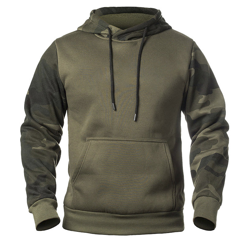 Loose Camouflage Hooded Pullover Men's Sweater