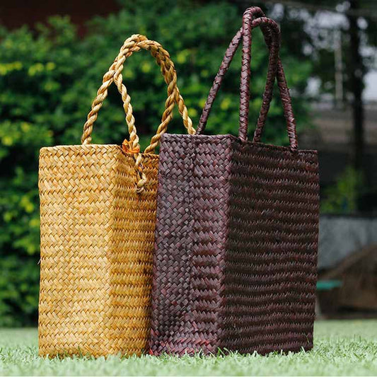 Rattan Woven Handbag New Style Straw Bag Woven Straw Bag