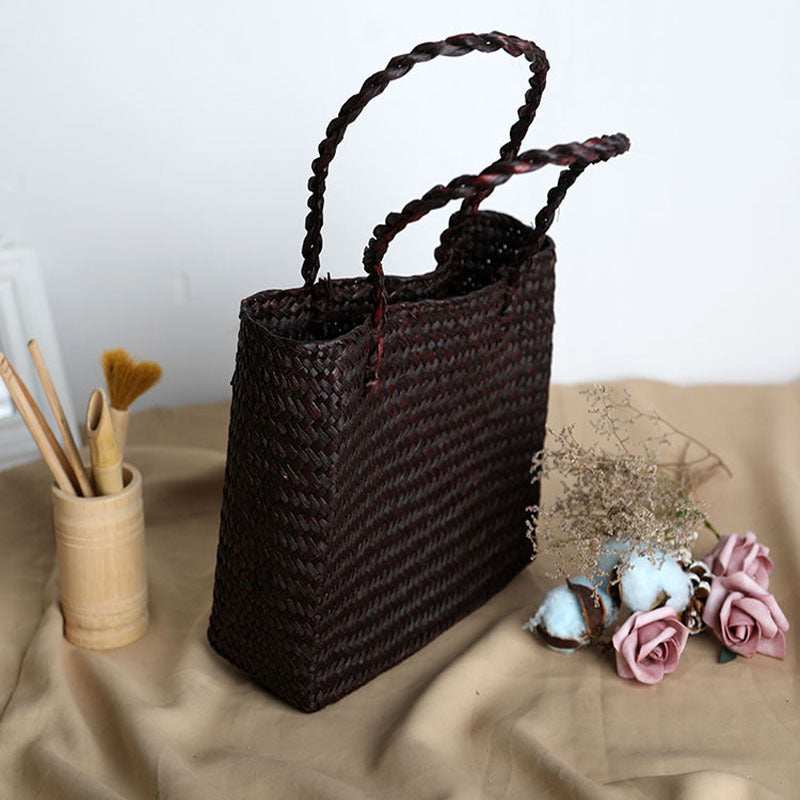 Rattan Woven Handbag New Style Straw Bag Woven Straw Bag