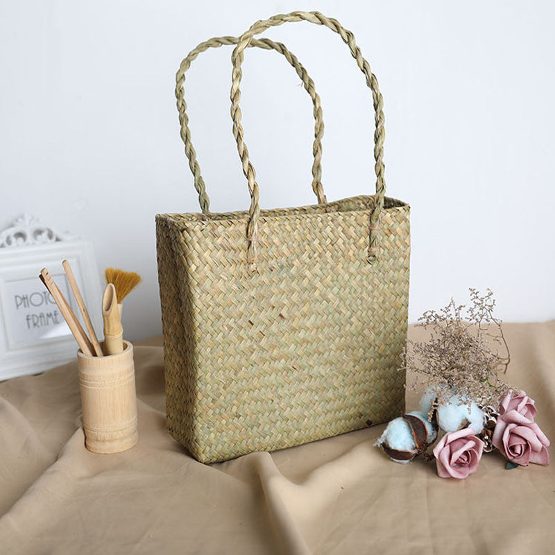 Rattan Woven Handbag New Style Straw Bag Woven Straw Bag