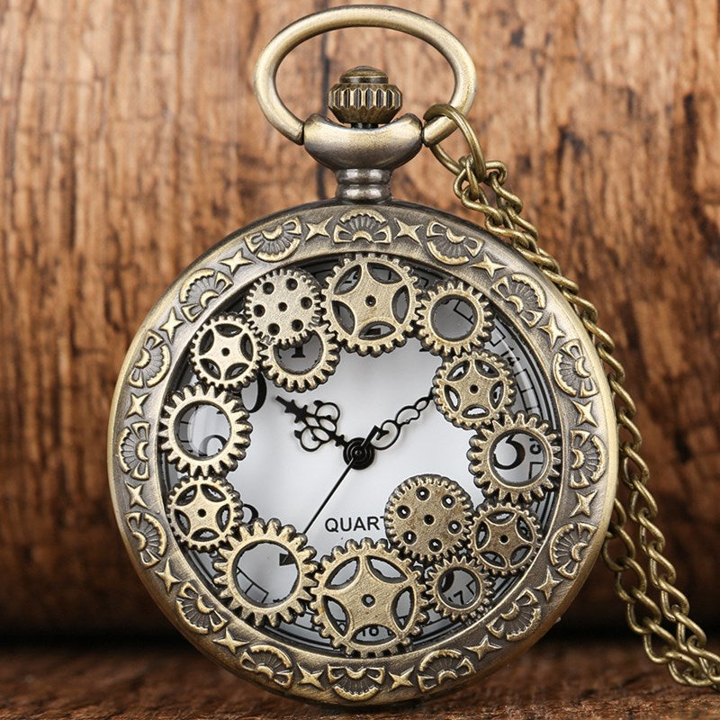 Creative Pocket Watch Plus Compass Pendant