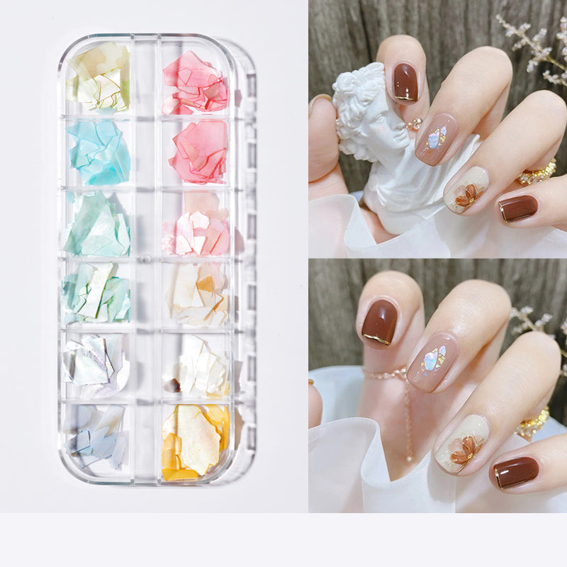 Pearl Butterfly Nail Patch Nail Art Jewelry Set