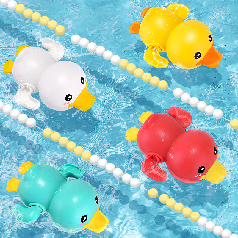 Baby's Bathroom, Bathing, Bathing, Playing In Water Toys, Baby On The Chain, Wind-up, Swimming Duck