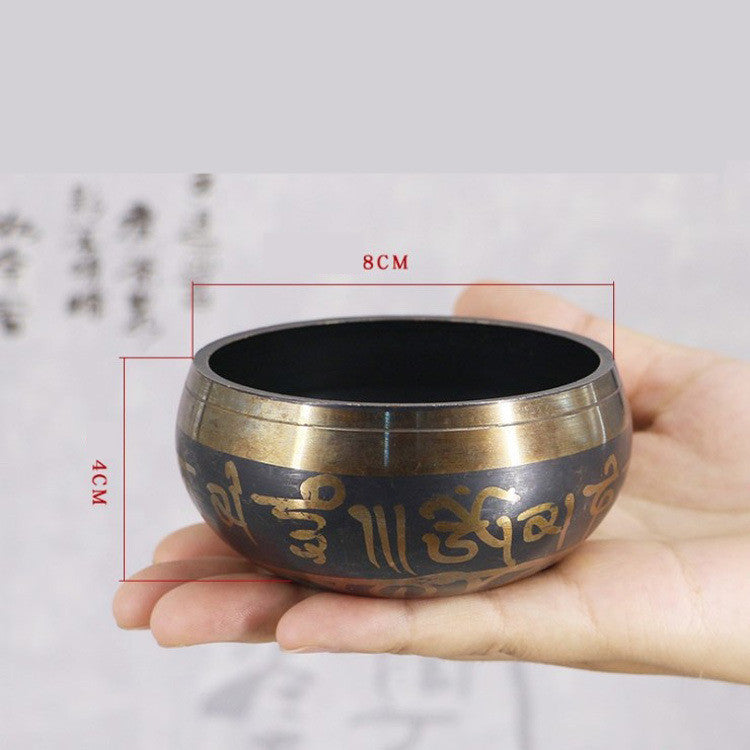 Meditation Bowl Buddhist Sound Therapy Bowl Copper Religion Carft