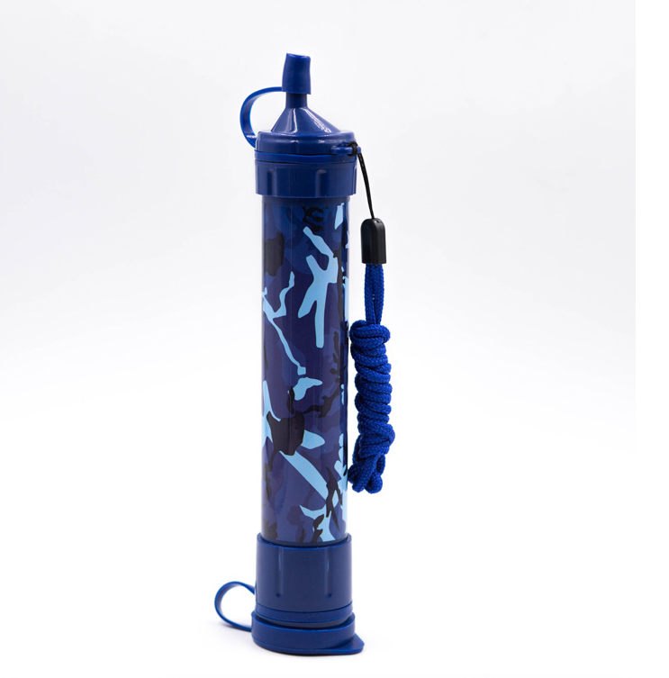 Outdoor portable straw water purifier