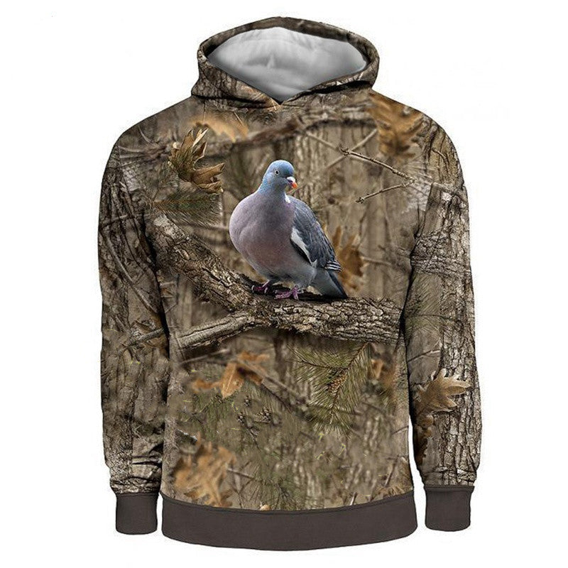 Men's Camouflage Hunting Animal Bird Hoodie