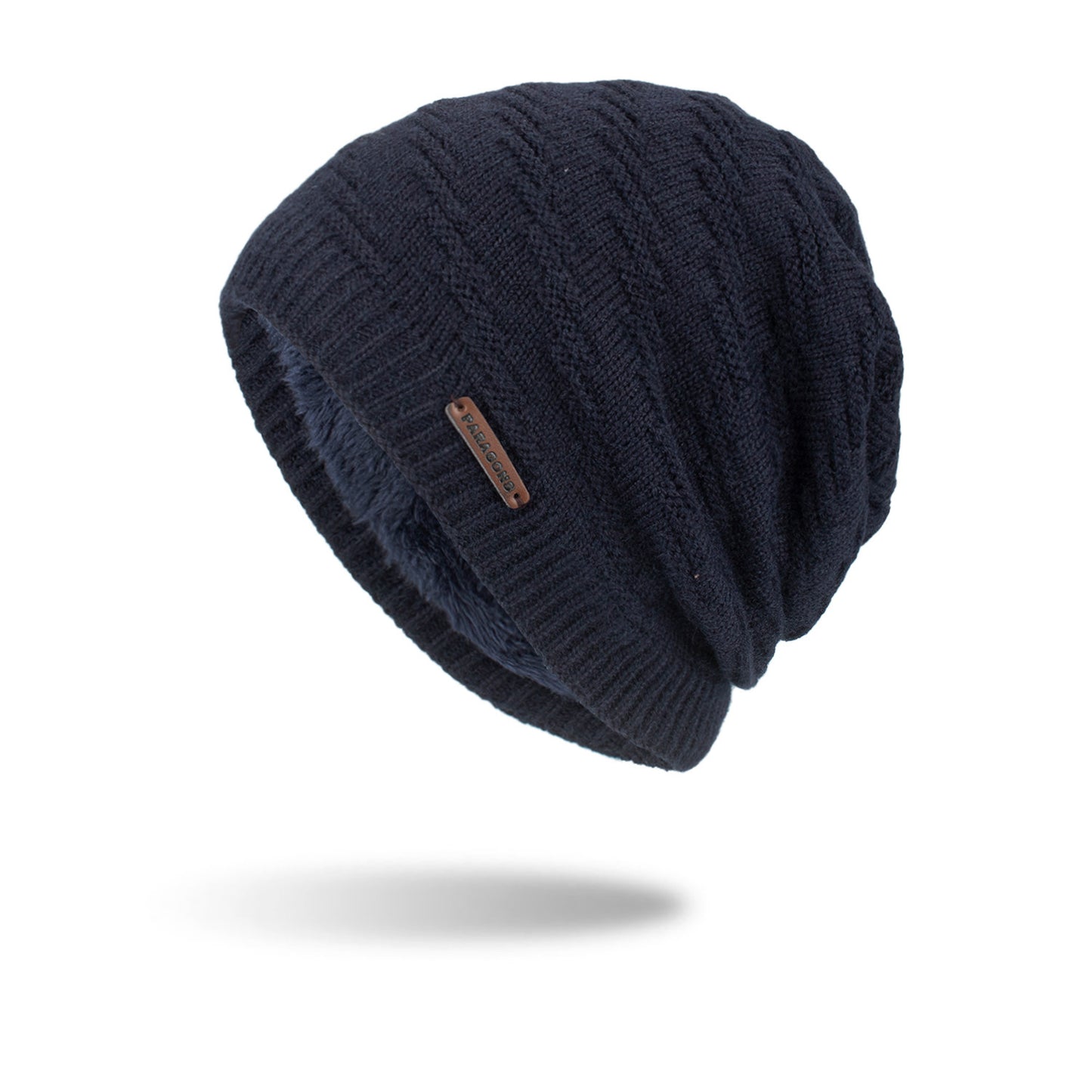 Knitted Winter Fleece Warm Head Men's Outdoor Hat