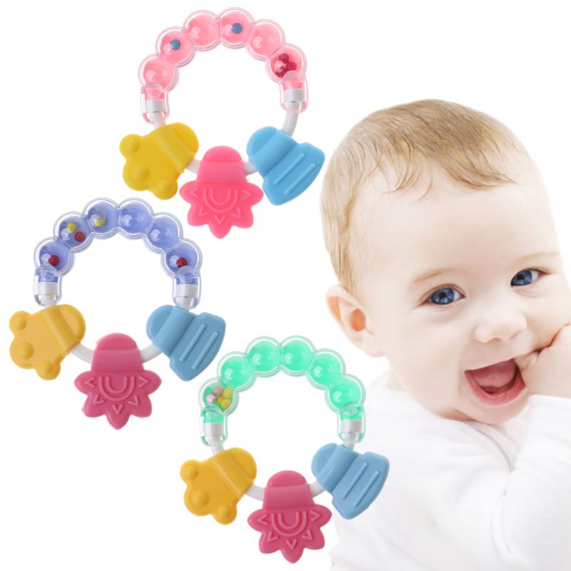 Ring Toys Baby Tooth Rubber Molar Bar Baby Ring Silica Rubber Bite Wholesale Ring Tooth Rubber