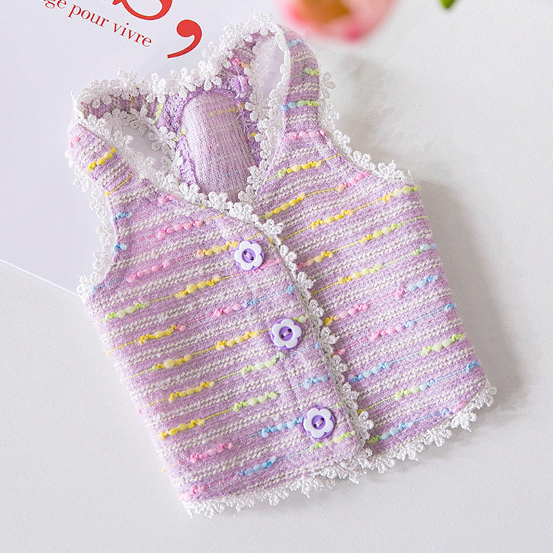 Cute Color Small Fragrance Pet Spring Vest Clothing