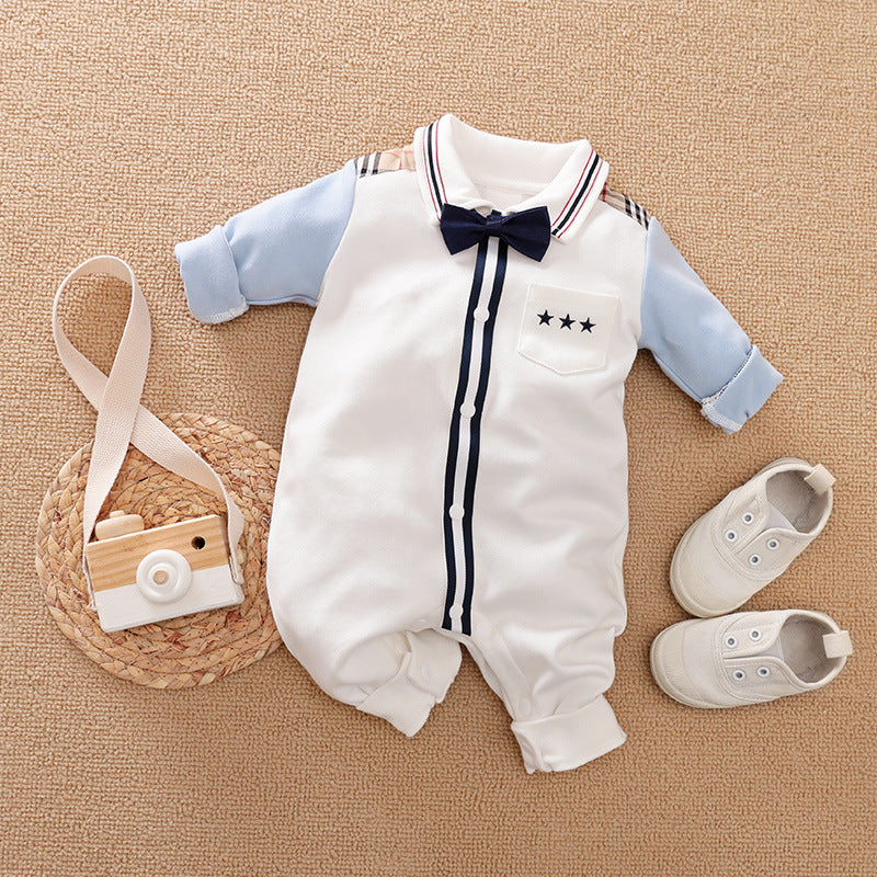 Gentleman's baby clothes long sleeve baby onesies