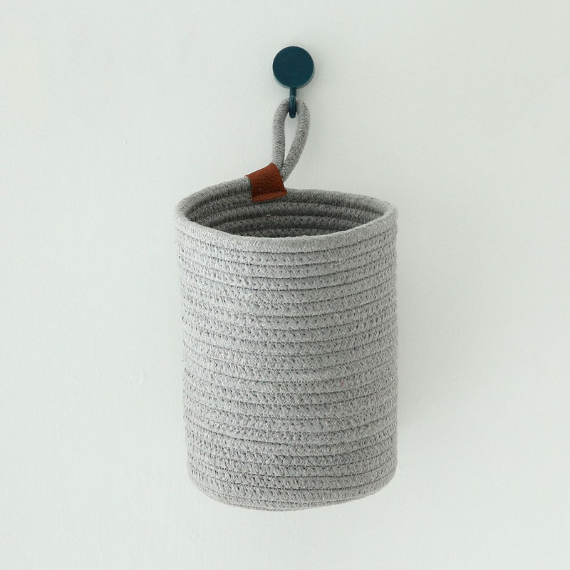Nordic Minimalist Cotton Rope Desktop Storage Basket