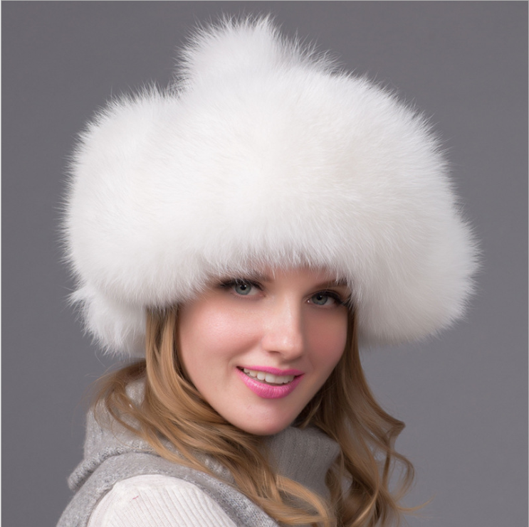 Fur hat fox fur Leifeng women's hat