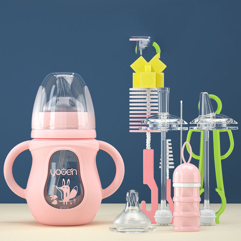 Baby Bottle Silicone Straw Water Drink