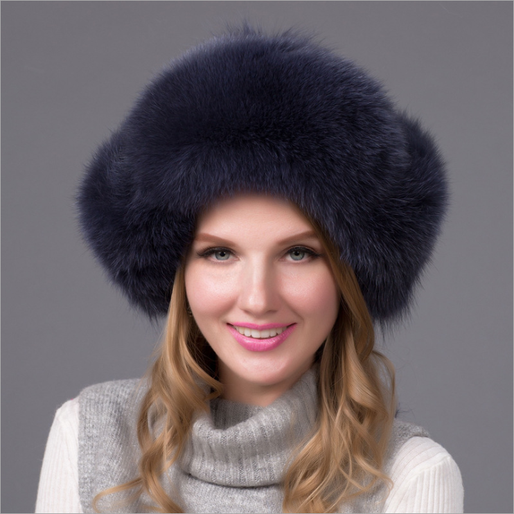 Fur hat fox fur Leifeng women's hat