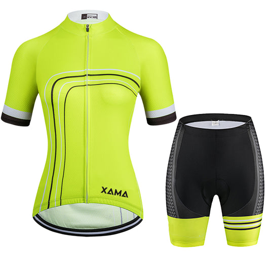 Short-sleeved Bib Cycling Jersey Suit