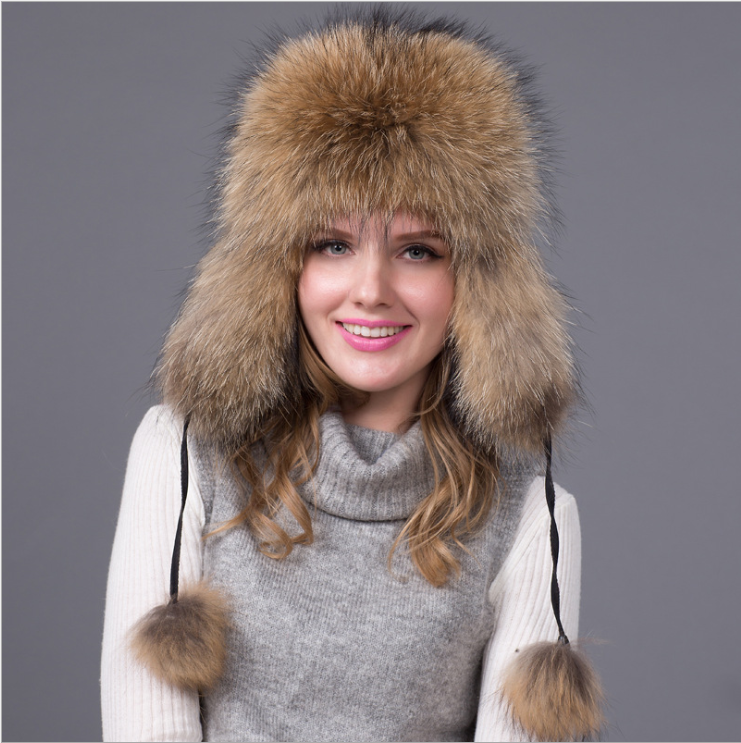 Fur hat fox fur Leifeng women's hat