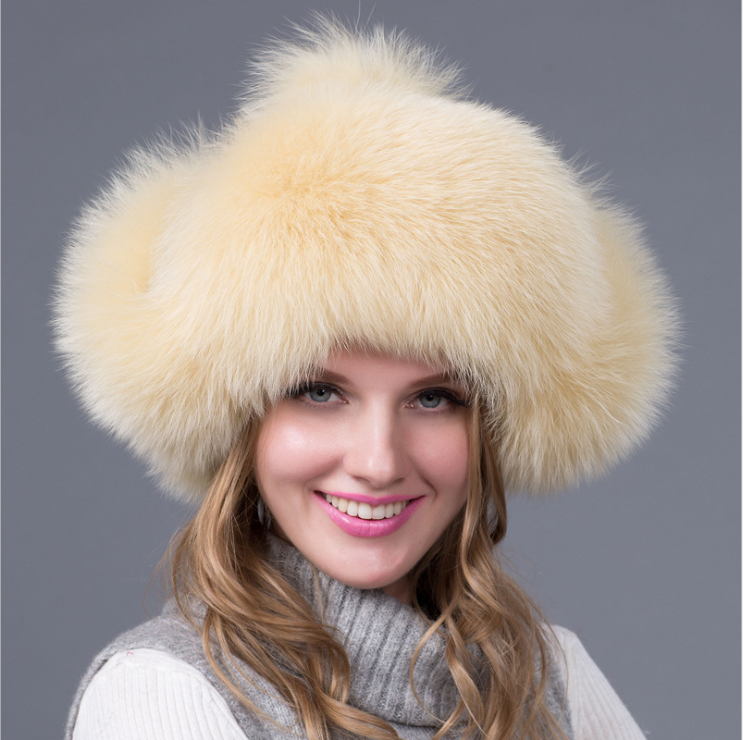 Fur hat fox fur Leifeng women's hat