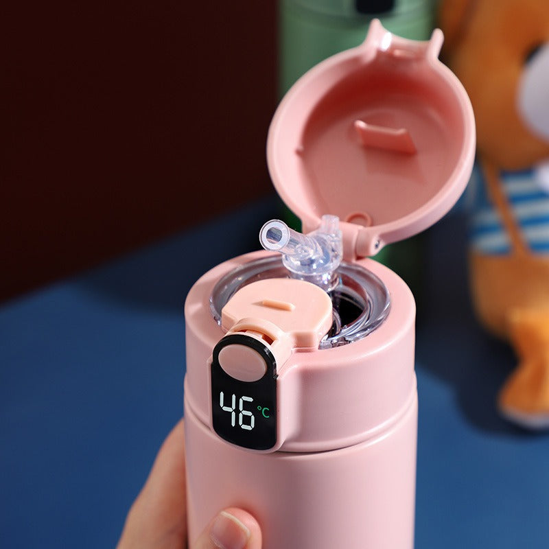 316 Stainless Steel Insulation Cup Large Capacity Children's Water Bottle With Straw