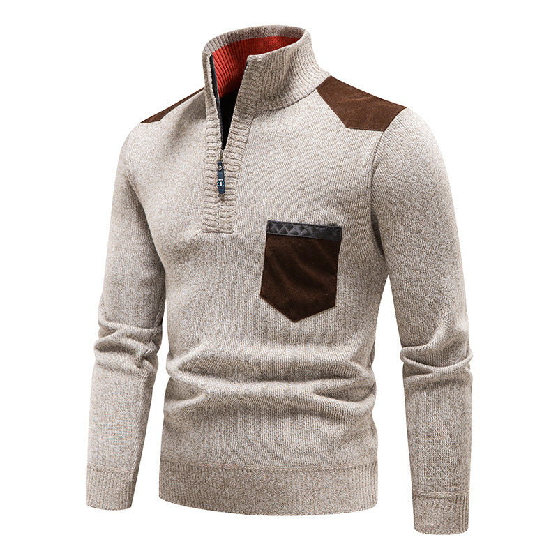 Plush Thickened Sweater Pullover Zipper