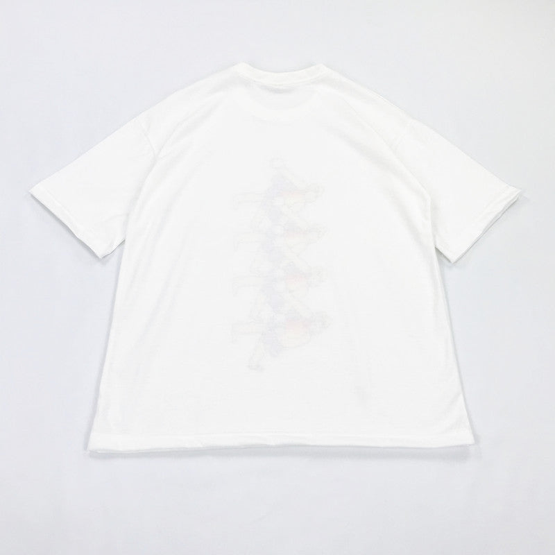 Japanese Childlike Swan Dance Little Girl Illustration White Basic Short-sleeved T