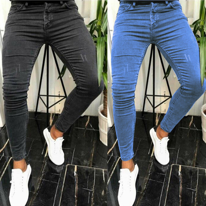 Men's Fashion Simple Stretch Skinny Jeans