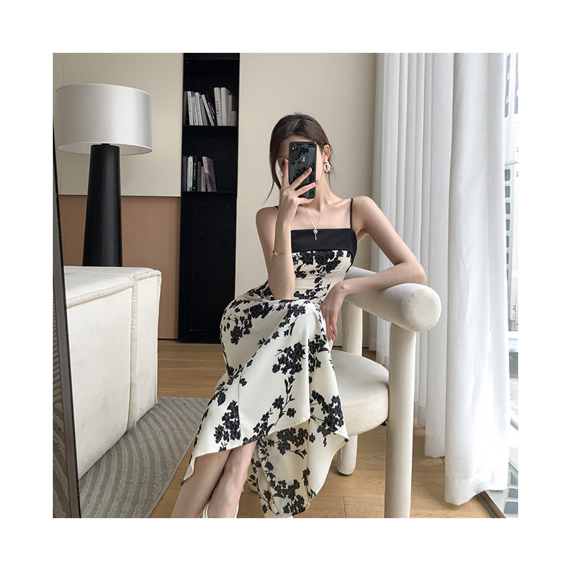 Spaghetti Strap Floral Print Maxi Dress