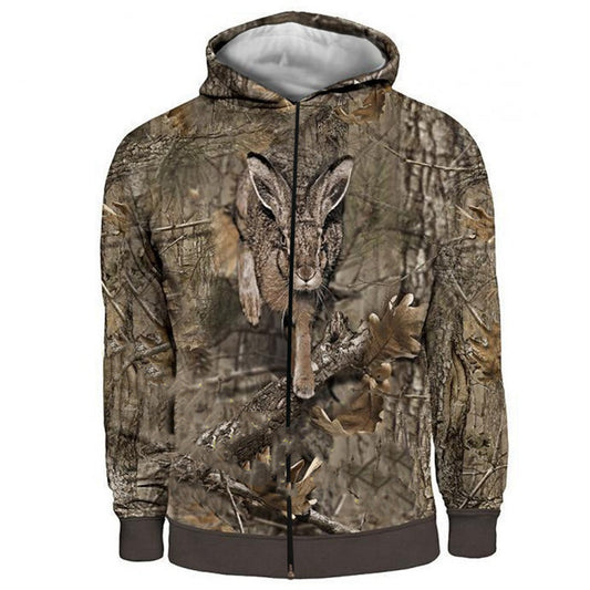 Hunting Camouflage Duck 3D Printed Hooded Sweatshirt