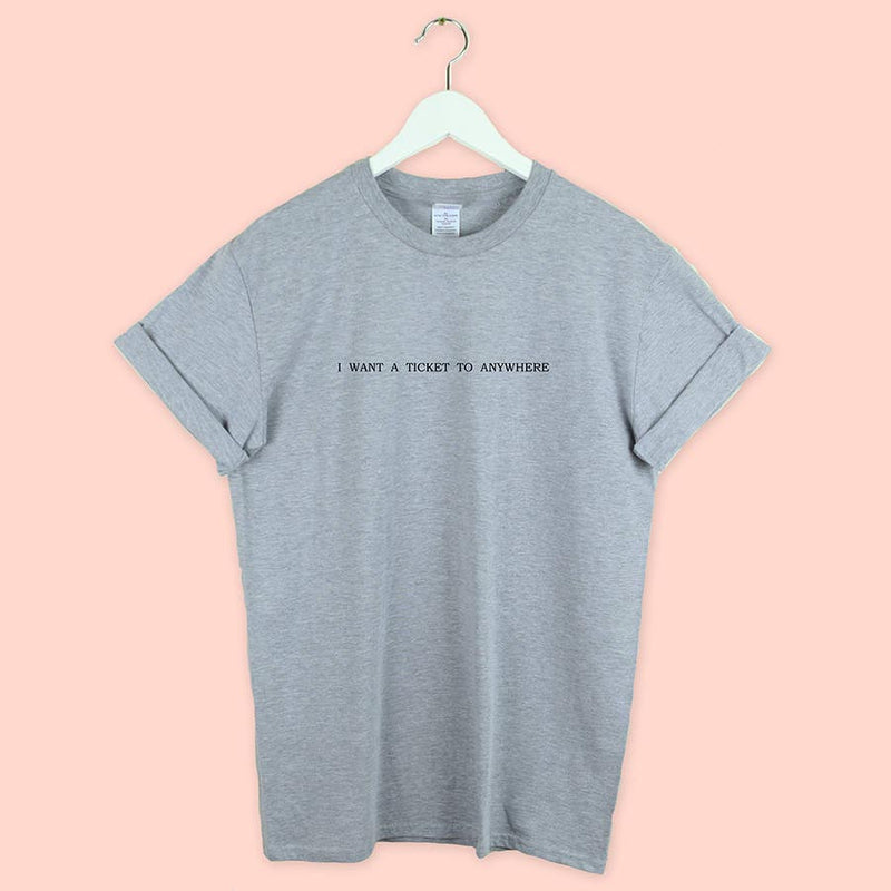 Simple Printed Women's T-shirt Cotton Top
