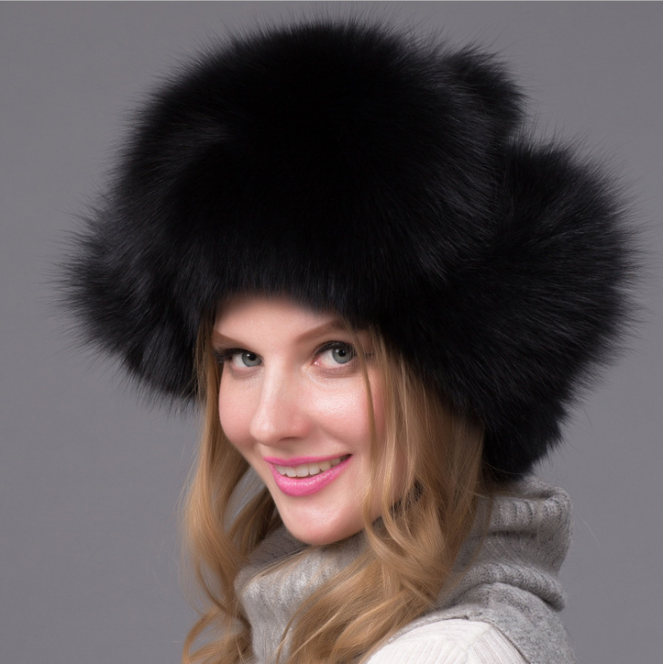 Fur hat fox fur Leifeng women's hat