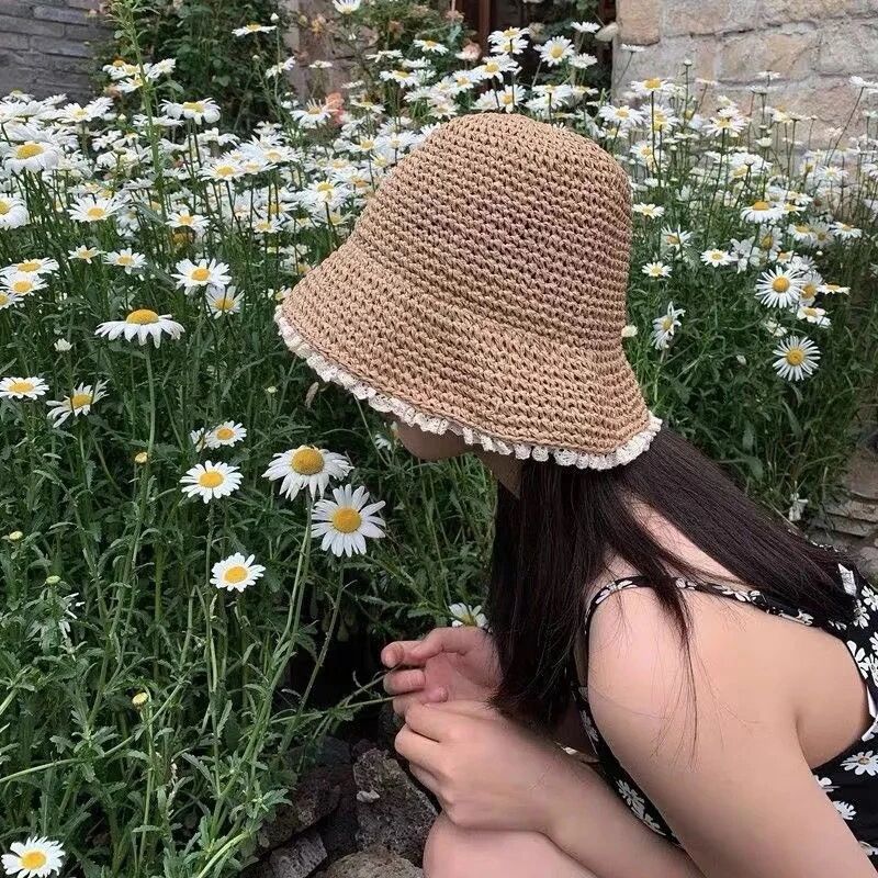 UV Protection Bow Straw Hat