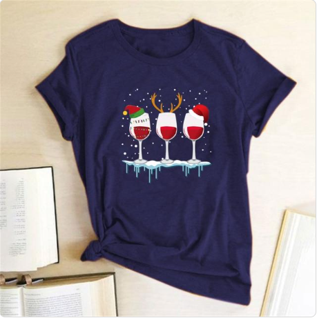 Fashion Casual Women's Printed T-shirt Short Sleeves