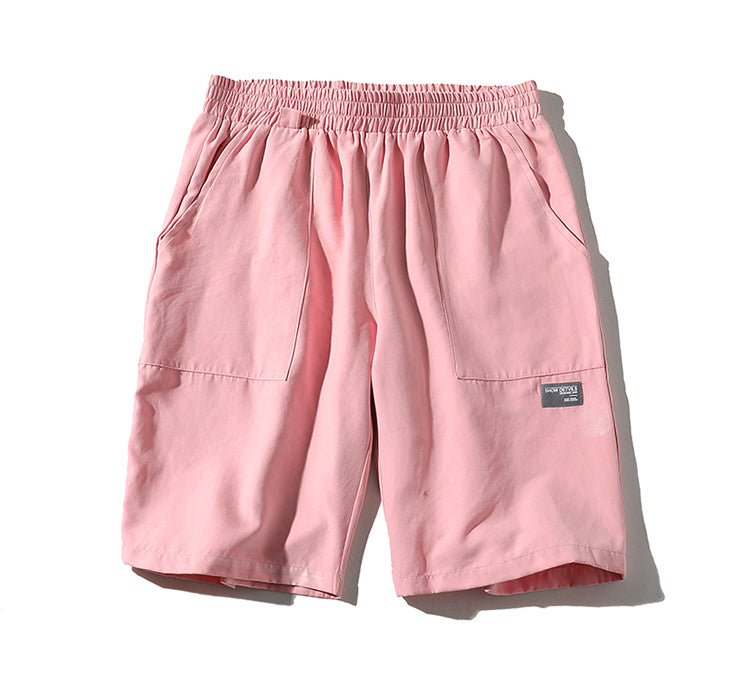 Summer New Men's Five-point Beach Shorts Wear Loose And Comfortable Home Casual Pants Hong Kong Trend