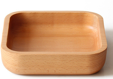 Japanese rubber wood square plate