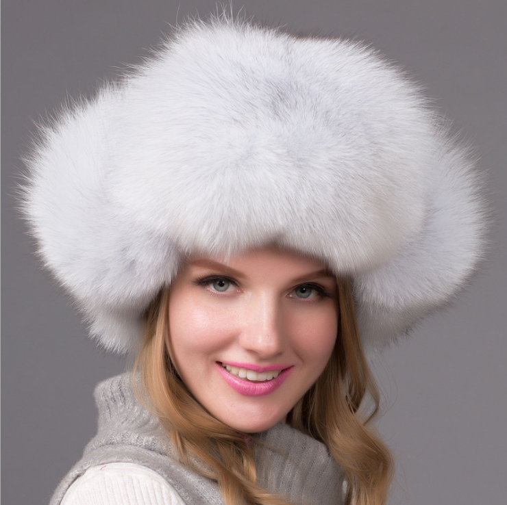 Fur hat fox fur Leifeng women's hat