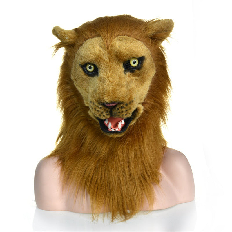 Short Video Shooting Supplies Masquerade Dress Up Brown Lion Mask