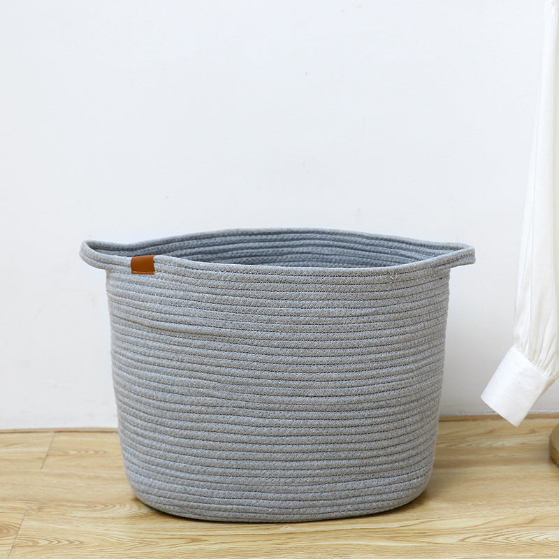 Nordic Minimalist Cotton Rope Desktop Storage Basket