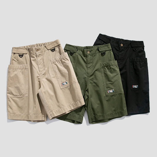 Men's Cotton Casual Five-point Pants Shorts