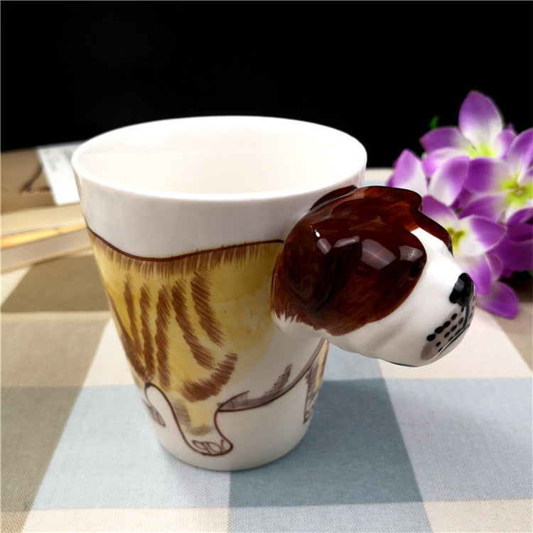 Creative Ceramic Water Cup Of Cartoon Dog