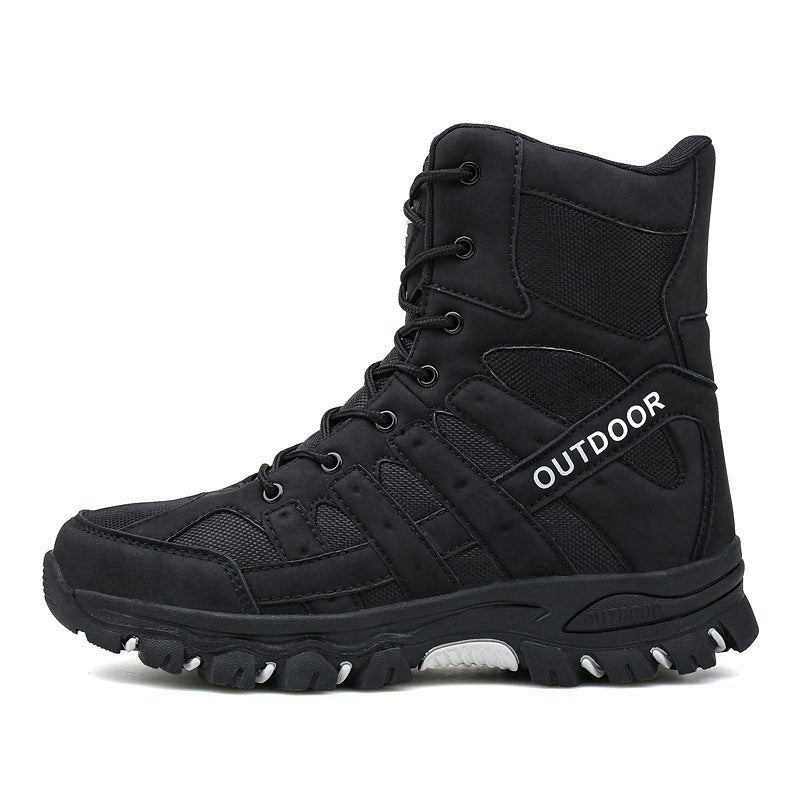 2021 Cross-border Large Size Outdoor Mountaineering Tactical Boots Men's Tactical High-top Foreign Trade Casual Men's Military Boots Wholesale On Behalf Of