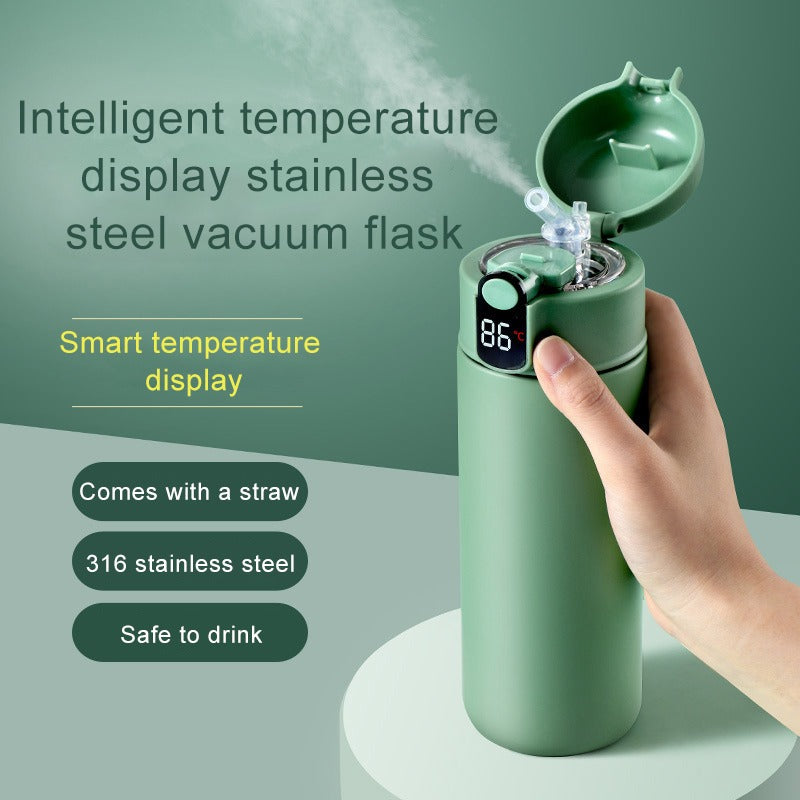 316 Stainless Steel Insulation Cup Large Capacity Children's Water Bottle With Straw