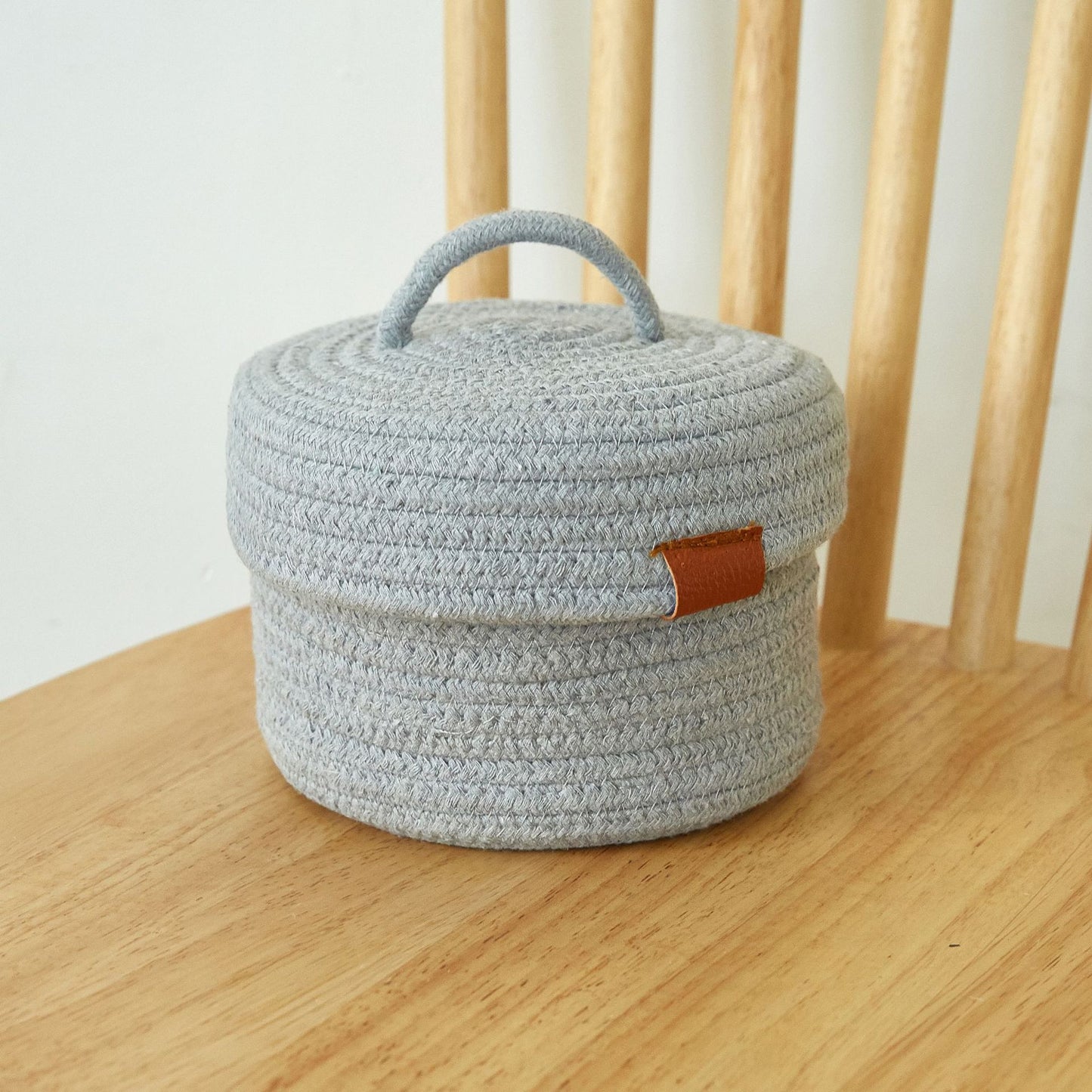 Nordic Minimalist Cotton Rope Desktop Storage Basket