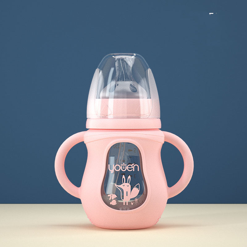 Baby Bottle Silicone Straw Water Drink