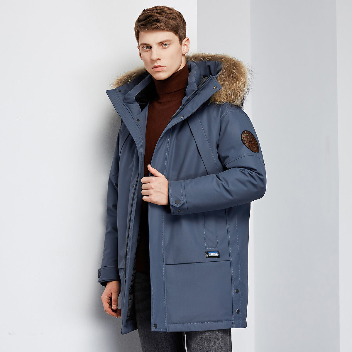 New Style Down Jacket Trench Coat