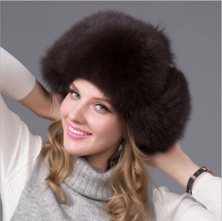 Fur hat fox fur Leifeng women's hat